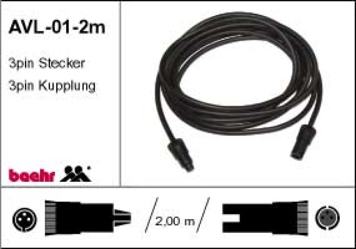 KT-AVL-01-2m Audio-Verlängerung auf Audioschnittstelle