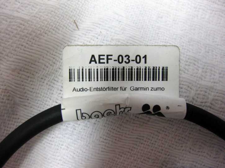 KT-AEF-0301 Audio Entstörfilter für Garmin Zumo, 6p DIN Stecker - 6p DIN Kupplung