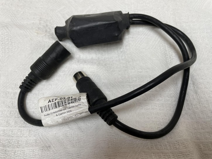 KT-AEF-0301-gebraucht #1153 Audio Entstörfilter für Garmin Zumo, 6p DIN Stecker - 6p DIN Kupplung