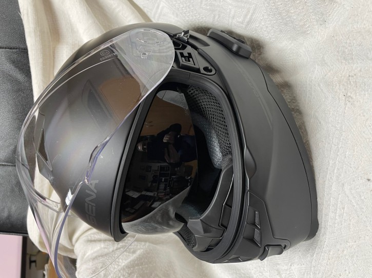 Sena OutRide, Motorrad Integralhelm mit Bluetooth-Intercom Gr. L