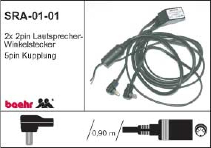 KT-SRA-0101 Stereo Radio Adapter, direkt Autoradio an Helm