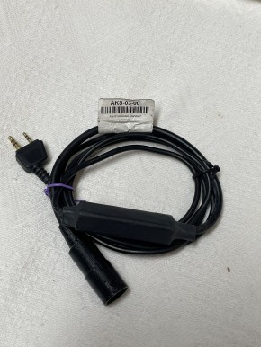 KT-AKS-0300 Anschlusskabel Standard, PMR , 2,5mm/3,5mm Mono-Doppelstecker - 5p Kupplung