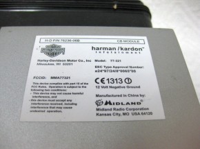 Harley Radio BE 7680 H-D P/N 7610-06 Harman / kardon