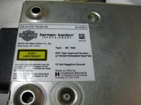 Harley Radio BE 7680 H-D P/N 7610-06 Harman / kardon