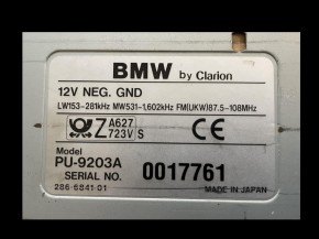 Clarion BMW Radio PU-9203 R1100RT, R100RT, R80, K100 RT und LT. #17761
