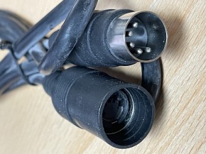 KT-VKL-0702 Verlegekabel Helmanschluss, 5p Stecker - 5p Kupplung, L=1m gebr.