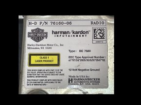 Harley Radio BE 7680 H-D P/N 7610-06 Harman / kardon Shop#717