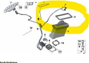 bmw r 1200 rt k26 radio halter rahmen 65127681024 gebr.